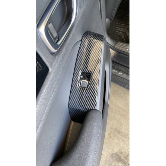 Cıvıc fe1 2022 ıçın uyumlu  cam dugme kaplama - karbon