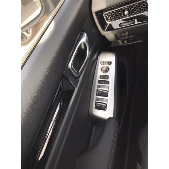 Cıvıc fe1 2022 ıçın uyumlu  cam dugme kaplama - sılver