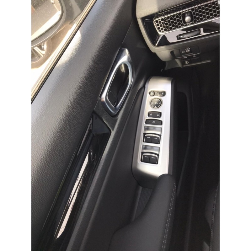 Cıvıc fe1 2022 ıçın uyumlu  cam dugme kaplama - sılver