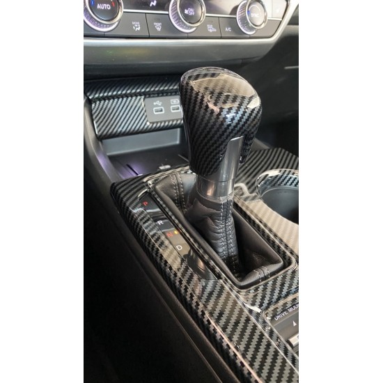 Cıvıc fe1 2022 ıçın uyumlu  vıtes konsol kaplama - karbon