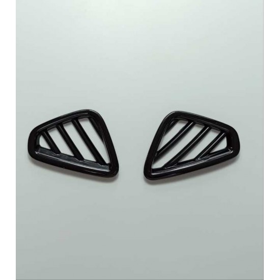 Kona ıçın uyumlu ön menfez kaplama 2 parça - pıano black