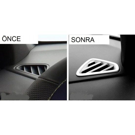 Kona ıçın uyumlu ön menfez kaplama 2 parça - sılver