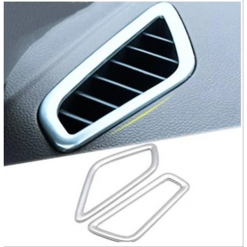 Elantra 2016-2019 ıçın uyumlu gögüslük menfez kaplama - sılver (abs)