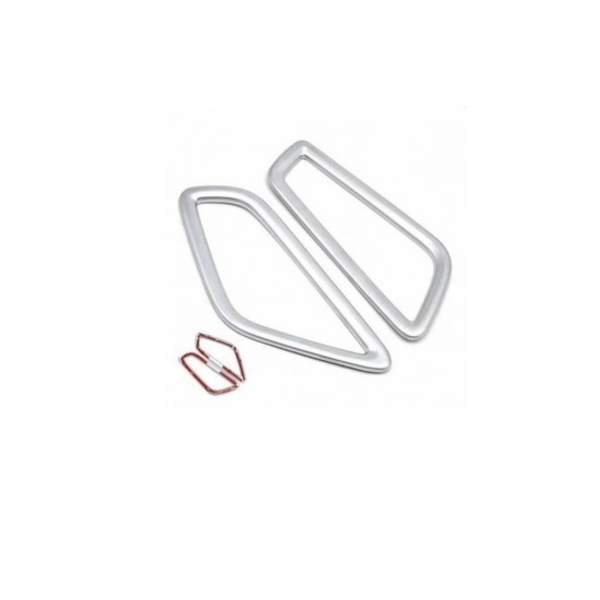 Elantra 2016-2019 ıçın uyumlu gögüslük menfez kaplama - sılver (abs)