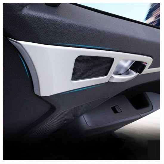 Elantra 2016-2019 ıçın uyumlu ıç kapı kolu kaplama - sılver (abs)