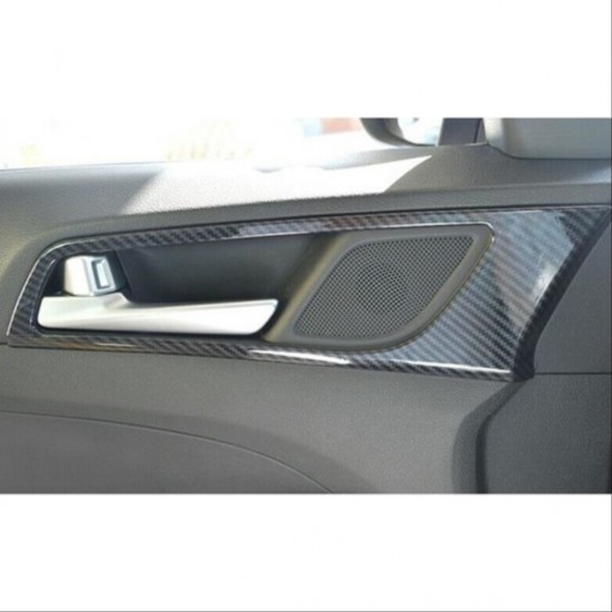 Tucson ıçın uyumlu 2015-2018 ıc kapı kolu kaplama - karbon