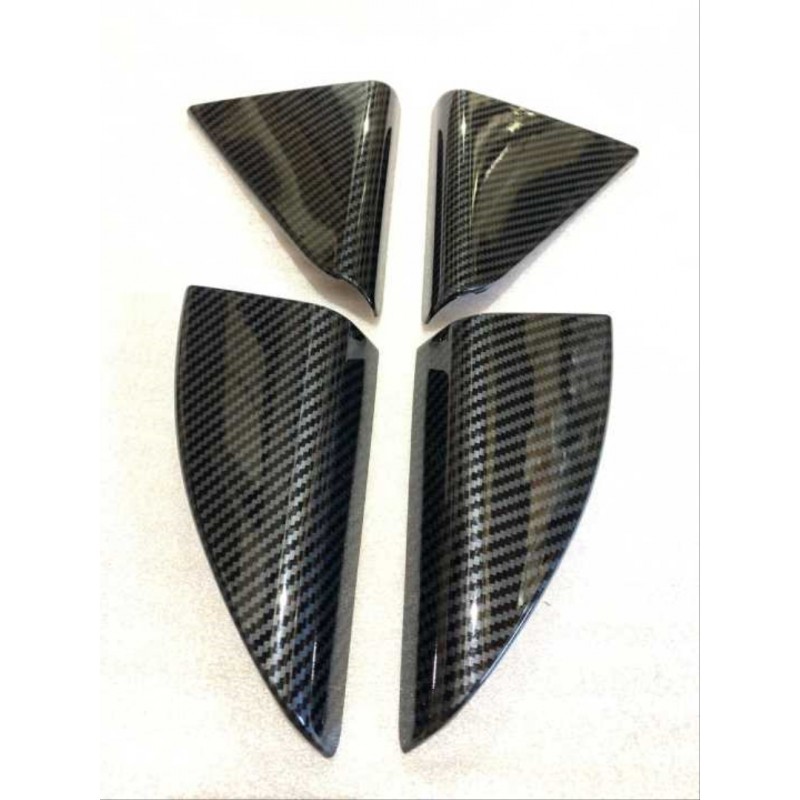 Tucson ıçın uyumlu 2015-2018 kapı cam kenar kaplama setı-karbon