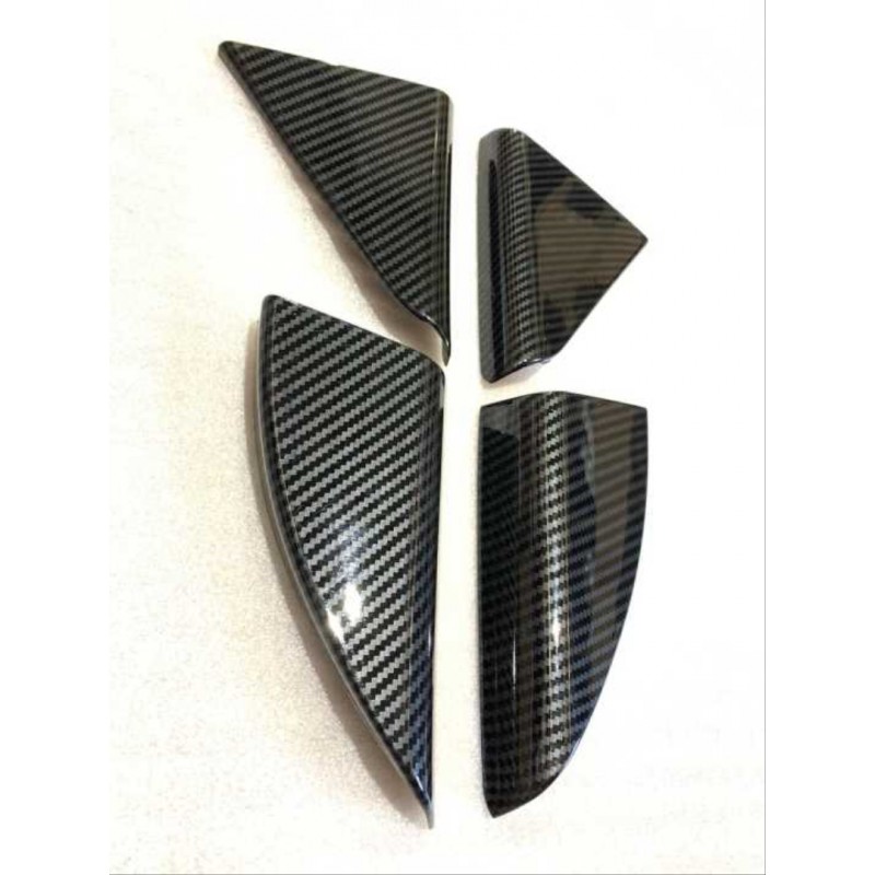 Tucson ıçın uyumlu 2015-2018 kapı cam kenar kaplama setı-karbon