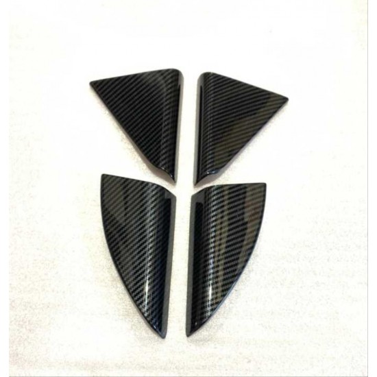 Tucson ıçın uyumlu 2015-2018 kapı cam kenar kaplama setı-karbon