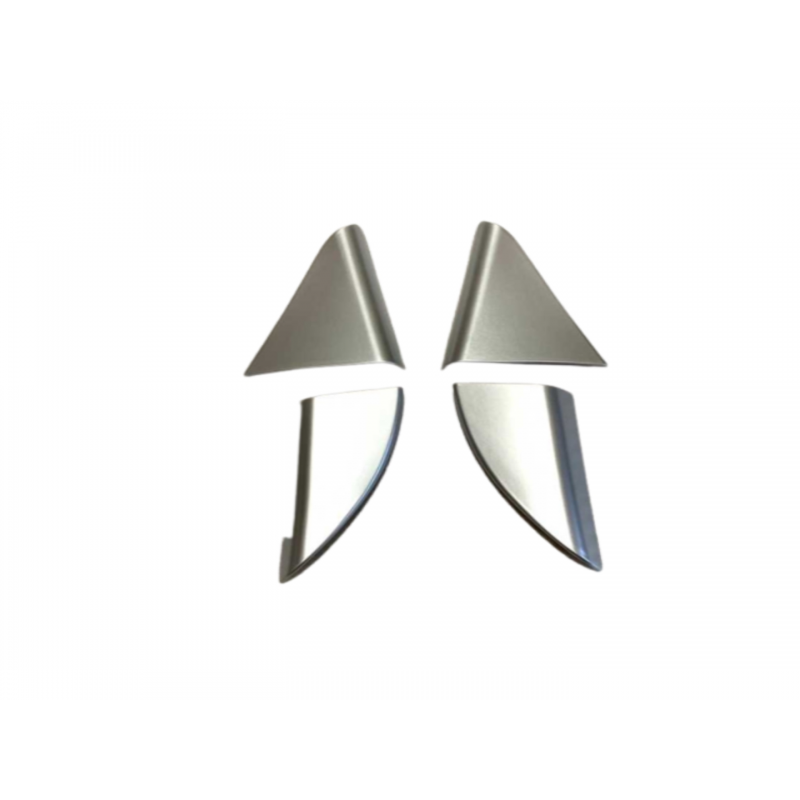 Tucson ıçın uyumlu 2015-2018 kapı cam kenar kaplama setı-sılver