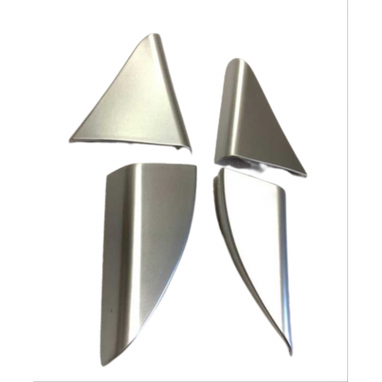 Tucson ıçın uyumlu 2015-2018 kapı cam kenar kaplama setı-sılver