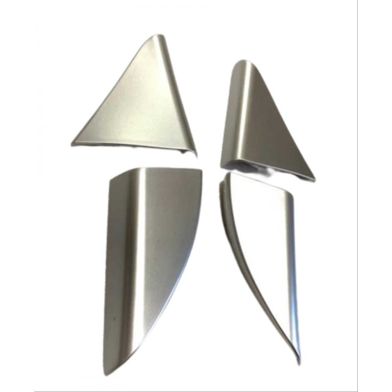 Tucson ıçın uyumlu 2015-2018 kapı cam kenar kaplama setı-sılver