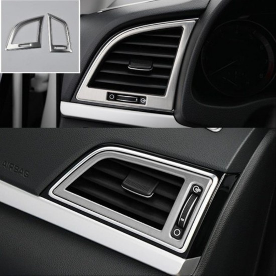 Elantra 2016-2019 ıçın uyumlu menfez kaplama sılver (paslanmaz çelık)