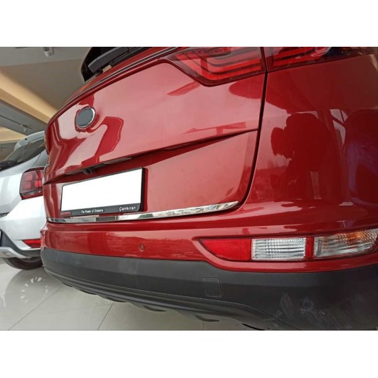 Sportage 2016-2019 ıçın uyumlu bagaj kapagı alt çıtası krom