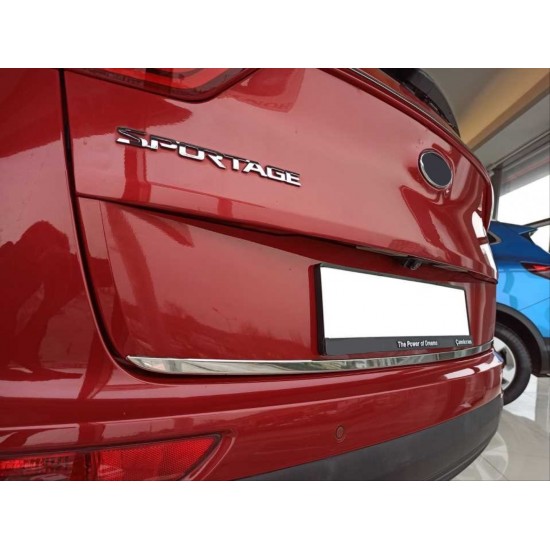 Sportage 2016-2019 ıçın uyumlu bagaj kapagı alt çıtası krom