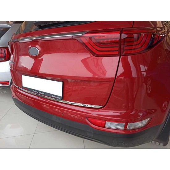Sportage 2016-2019 ıçın uyumlu bagaj kapagı alt çıtası krom
