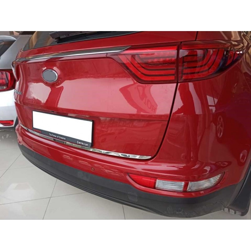 Sportage 2016-2019 ıçın uyumlu bagaj kapagı alt çıtası krom