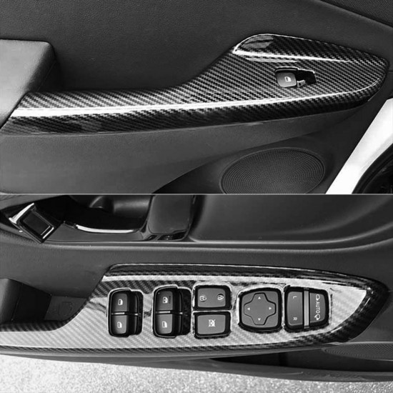 Kona ıçın uyumlu kapı kolçak kaplama - karbon