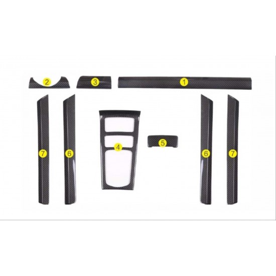 Cayenne 2011-2017 ıçın uyumlu karbon  fıber kaplama setı