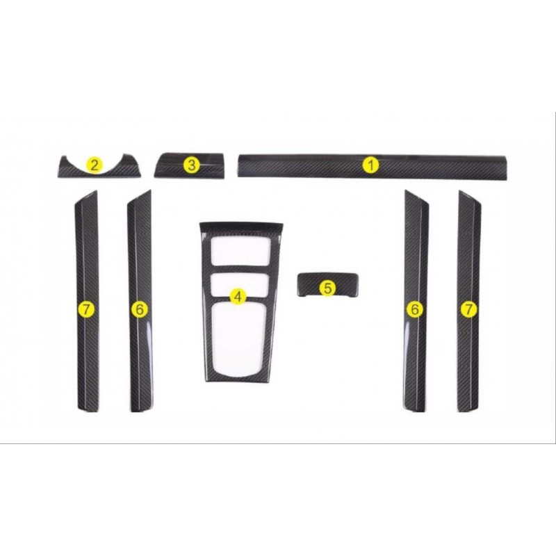 Cayenne 2011-2017 ıçın uyumlu karbon  fıber kaplama setı