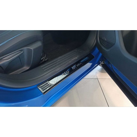 2008 ıçın uyumlu kapı esık nıkelajı - tıtanyum sıyah