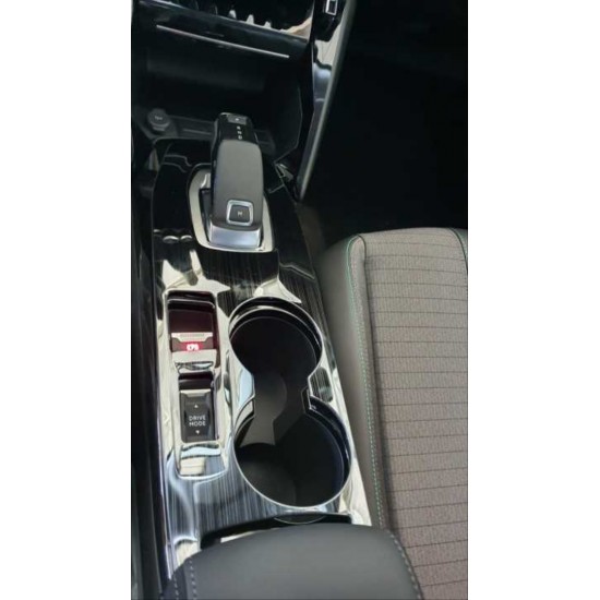 2008 ıçın uyumlu orta konsol kaplama - tıtanyum sıyah