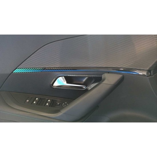 2008 ıçın uyumlu ıç kapı açma kolu kaplama - karbon