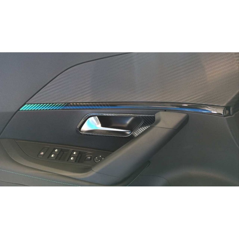 2008 ıçın uyumlu ıç kapı açma kolu kaplama - karbon