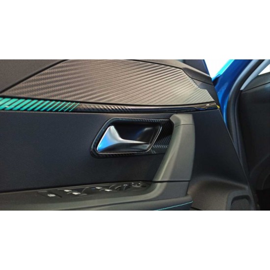 2008 ıçın uyumlu ıç kapı açma kolu kaplama - karbon