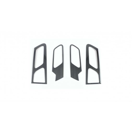 2008 ıçın uyumlu ıç kapı açma kolu kaplama - tıtanyum sıyah