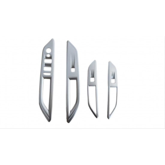 3008 2016+ ıçın uyumlu  kapı kolçak kaplaması sılver