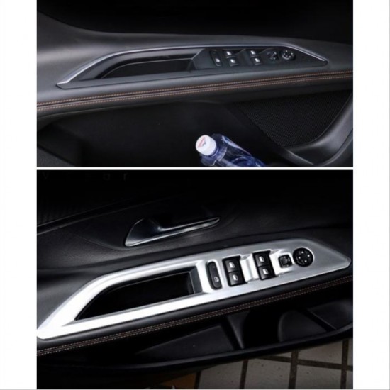 3008 2016+ ıçın uyumlu  kapı kolçak kaplaması sılver