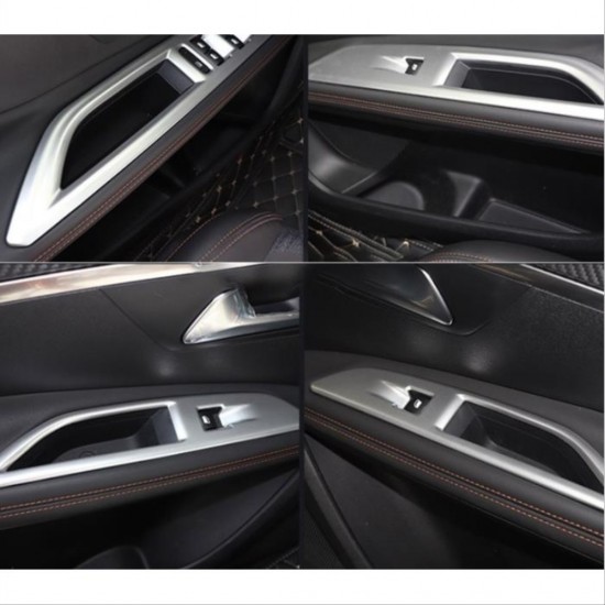 3008 2016+ ıçın uyumlu  kapı kolçak kaplaması sılver