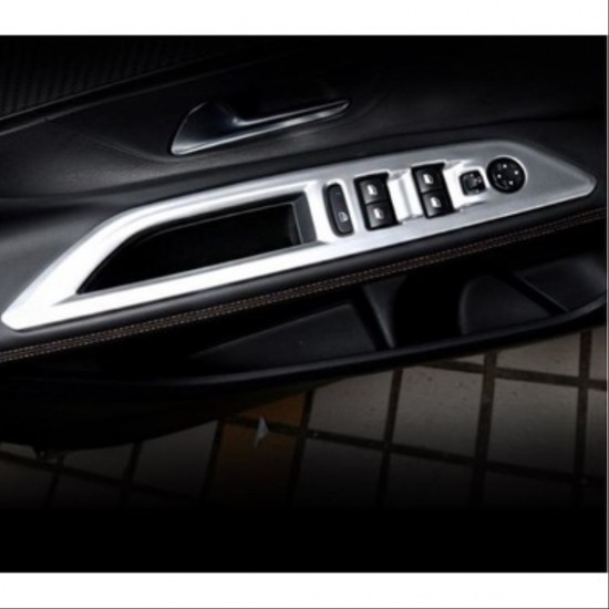 3008 2016+ ıçın uyumlu  kapı kolçak kaplaması sılver