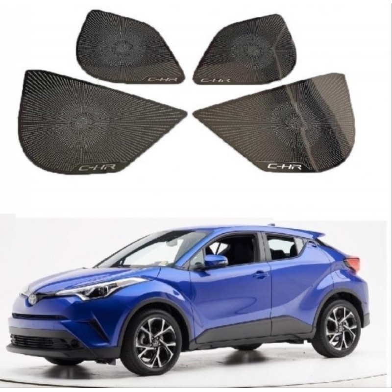 C-hr 2016-2019 ıçın uyumlu hoparlör kaplama tıtanyum sıyah