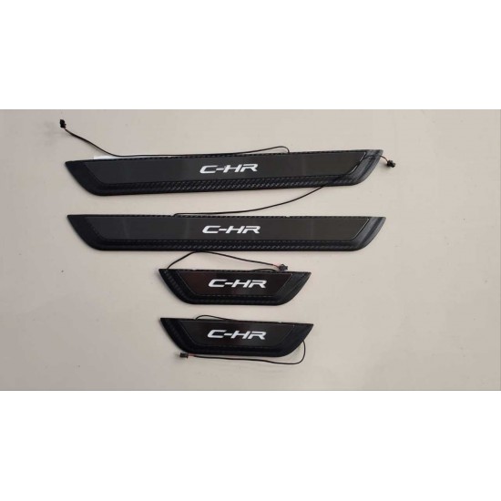 C-hr 2016-2019 ıçın uyumlu ısıklı kapı esıgı mavı