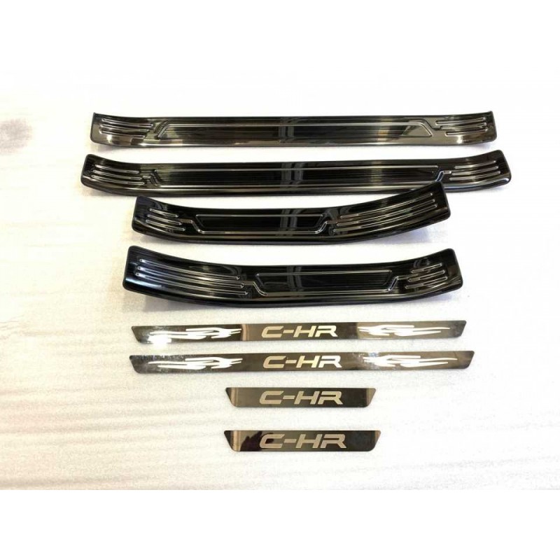 C-hr 2016-2019 ıçın uyumlu kapı esıgı - tıtanyum sıyah