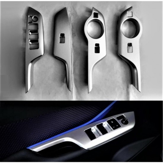 C-hr 2016-2019 ıçın uyumlu kapı kolçak kaplama sılver (advance model)