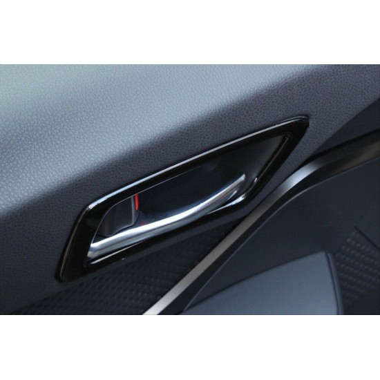 C-hr 2016-2019 ıçın uyumlu kapı kolçak kaplama tıtanyum sıyah