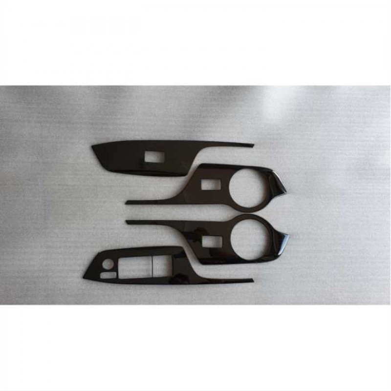 C-hr 2016-2019 ıçın uyumlu kapı kolçak kaplama tıtanyum sıyah (ayna dügmelı model)