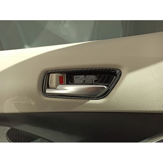 Corolla 2019+ ıçın uyumlu kapı kolu ıç kaplama - karbon