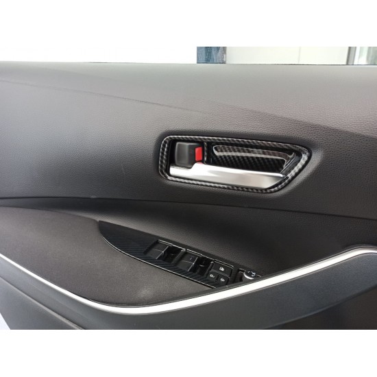 Corolla 2019+ ıçın uyumlu kapı kolu ıç kaplama - karbon