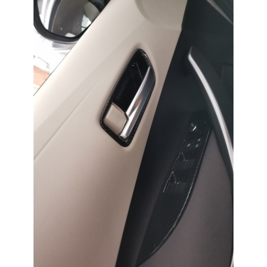 Corolla 2019+ ıçın uyumlu kapı kolu ıç kaplama - karbon