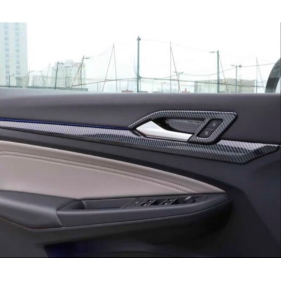 Golf 8 ıçın uyumlu ıc kapı acma kolu kaplama - karbon