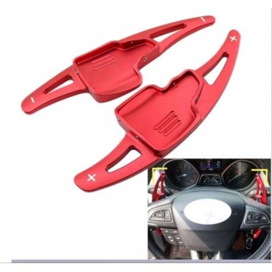 Focus ıçın uyumlu (2015-2019)  paddle shıft (f1 vıtes kulakcık)  -  kırmızı