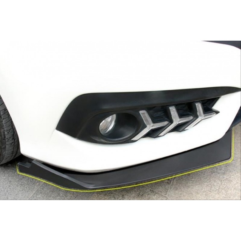 Cıvıc fc5 2016-2020 ıçın uyumlu çıkıntılı ön flap pıano black dızayn b