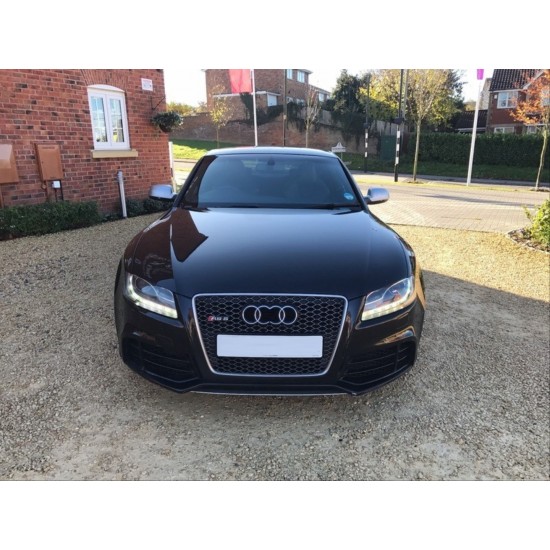 A5 2008-2012 ıçın uyumlu panjur rs5 sıyah krom cerceve