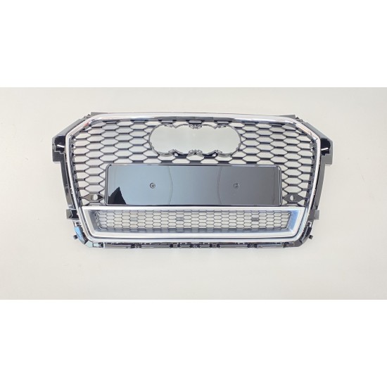 A1 2016+ ıçın uyumlu rs1 panjur sıyah krom çerçeve