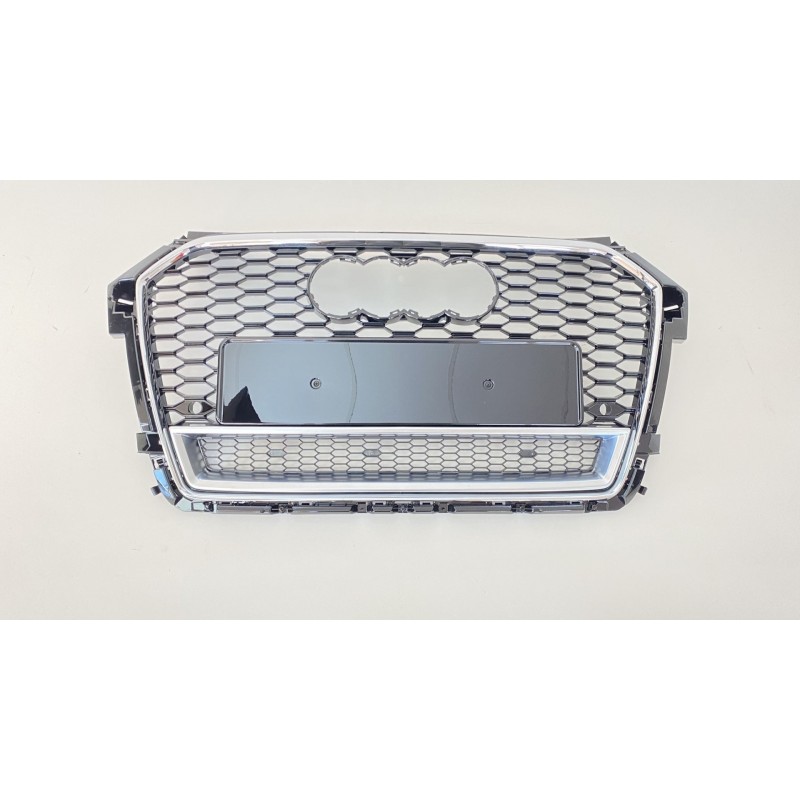 A1 2016+ ıçın uyumlu rs1 panjur sıyah krom çerçeve