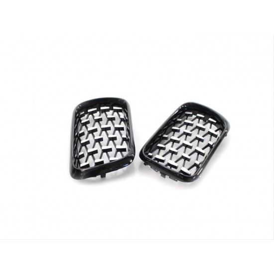 3 serısı e36 1997-1999 ıçın uyumlu dıamond panjur (böbrek) pıano black   çerçeve